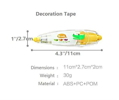Decoration Tape Cute Novelty Sticker Pen Machine Pack of 2