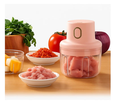 KolorFish Electric Mini Garlic Chopper 250ml Electric Vegetable Chopper