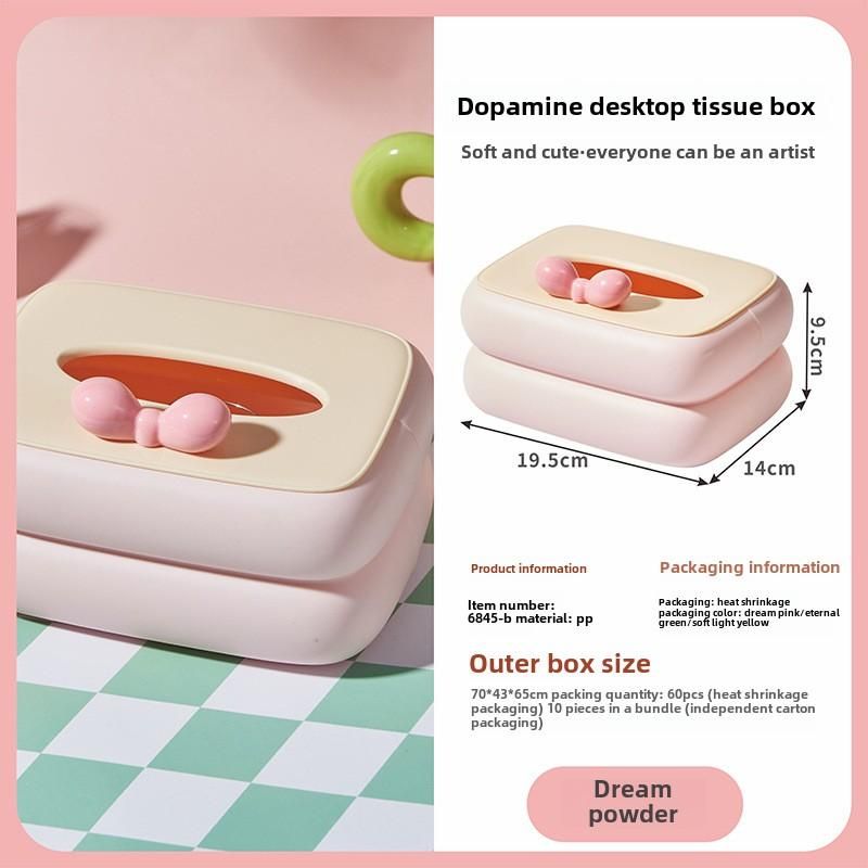 Cute pastel tissue box