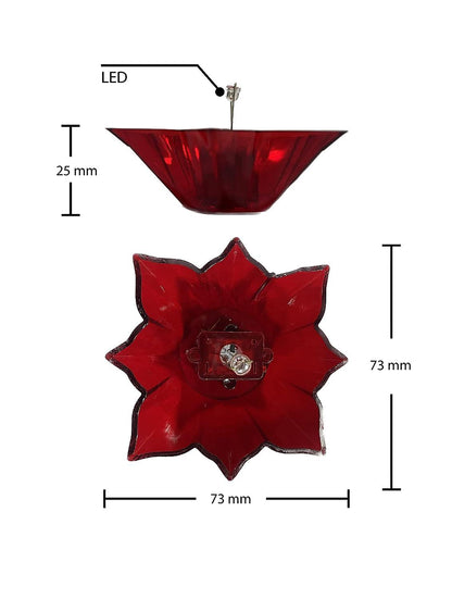 Electric Water Sensor Reflection Led Diyas Candle with Water Sensing Technology