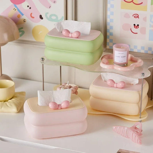 Cute pastel tissue box