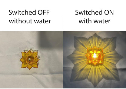 Electric Water Sensor Reflection Led Diyas Candle with Water Sensing Technology