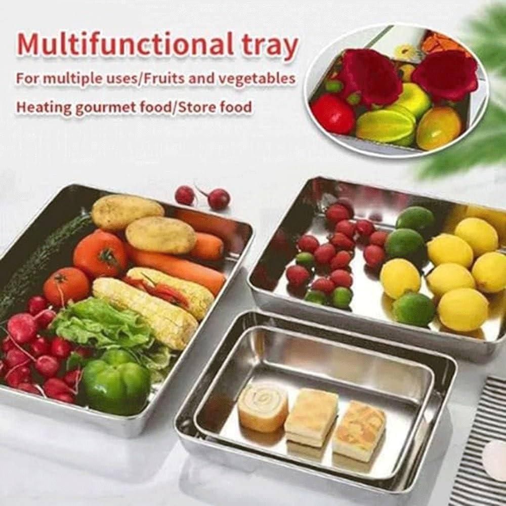 Premium Non Stick Baking Pan Food Storage Box with Cover Pack of 2