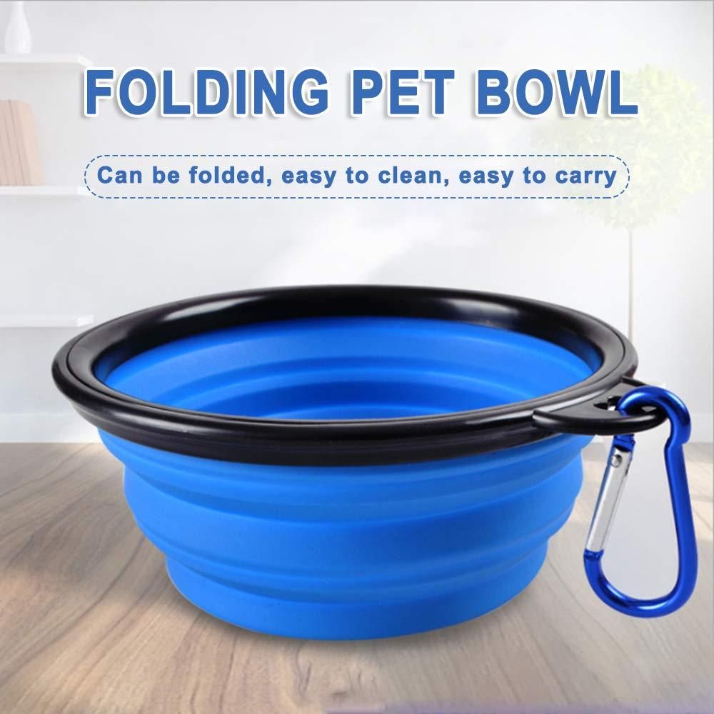 Foldable Silicone Pet Feed Bowl