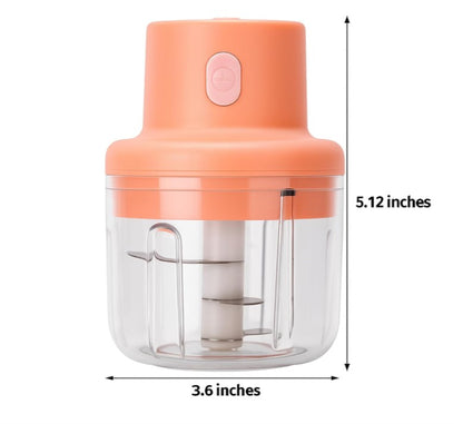 KolorFish Electric Mini Garlic Chopper 250ml Electric Vegetable Chopper